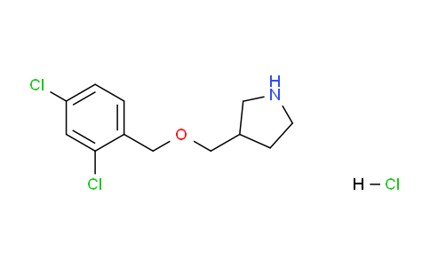 CAS No. 1219967-75-5, 3-(((2,4-Dichlorobenzyl)oxy)methyl)pyrrolidine hydrochloride