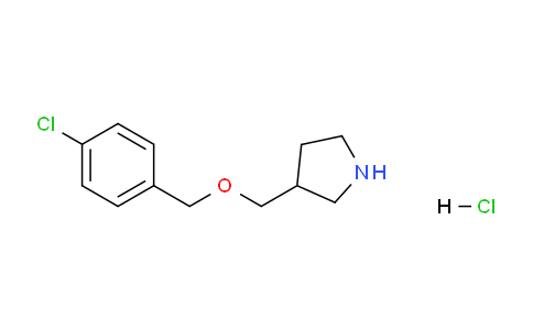 CAS No. 1219949-11-7, 3-(((4-Chlorobenzyl)oxy)methyl)pyrrolidine hydrochloride