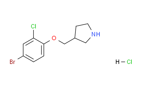 CAS No. 1219949-19-5, 3-((4-Bromo-2-chlorophenoxy)methyl)pyrrolidine hydrochloride