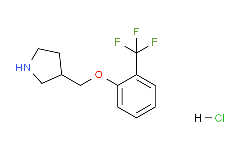 CAS No. 1220028-63-6, 3-((2-(Trifluoromethyl)phenoxy)methyl)pyrrolidine hydrochloride