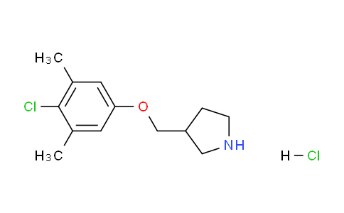 CAS No. 1219971-86-4, 3-((4-Chloro-3,5-dimethylphenoxy)methyl)pyrrolidine hydrochloride