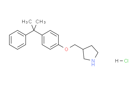 CAS No. 1220032-15-4, 3-((4-(2-Phenylpropan-2-yl)phenoxy)methyl)pyrrolidine hydrochloride