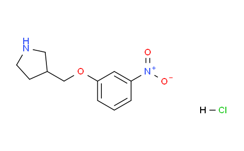 CAS No. 1219982-35-0, 3-((3-Nitrophenoxy)methyl)pyrrolidine hydrochloride