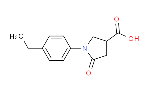 CAS No. 133748-26-2, 1-(4-Ethylphenyl)-5-oxopyrrolidine-3-carboxylic acid