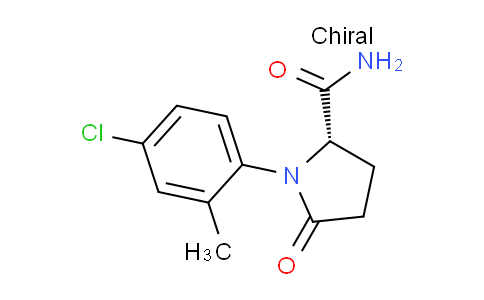 CAS No. 1048971-81-8, (S)-1-(4-Chloro-2-methylphenyl)-5-oxopyrrolidine-2-carboxamide