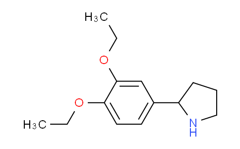 CAS No. 383127-85-3, 2-(3,4-Diethoxyphenyl)pyrrolidine