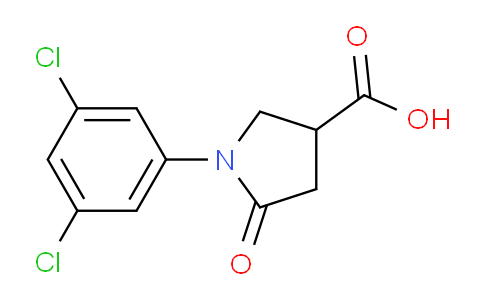 CAS No. 91064-26-5, 1-(3,5-Dichlorophenyl)-5-oxopyrrolidine-3-carboxylic acid