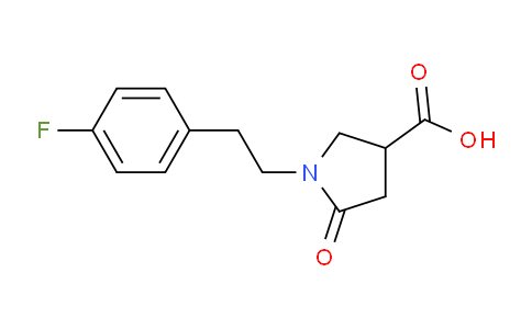 CAS No. 842971-84-0, 1-(4-Fluorophenethyl)-5-oxopyrrolidine-3-carboxylic acid