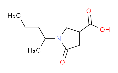 CAS No. 845546-22-7, 5-oxo-1-(Pentan-2-yl)pyrrolidine-3-carboxylic acid