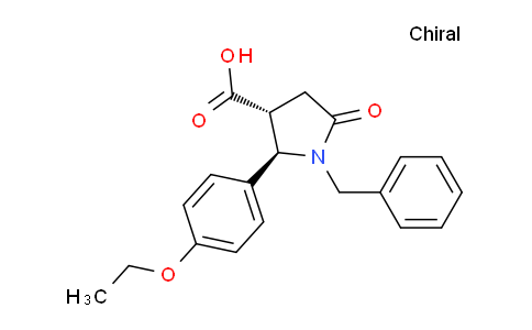 CAS No. 1071535-90-4, (2R,3R)-1-Benzyl-2-(4-ethoxyphenyl)-5-oxopyrrolidine-3-carboxylic acid