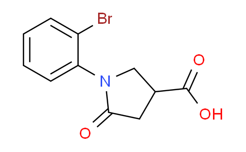 CAS No. 923130-78-3, 1-(2-Bromophenyl)-5-oxopyrrolidine-3-carboxylic acid