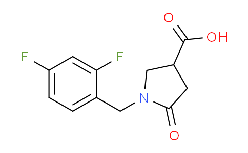 CAS No. 1098340-12-5, 1-(2,4-Difluorobenzyl)-5-oxopyrrolidine-3-carboxylic acid