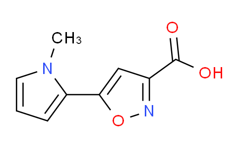 CAS No. 1326814-81-6, 5-(1-methyl-1H-pyrrol-2-yl)isoxazole-3-carboxylic acid