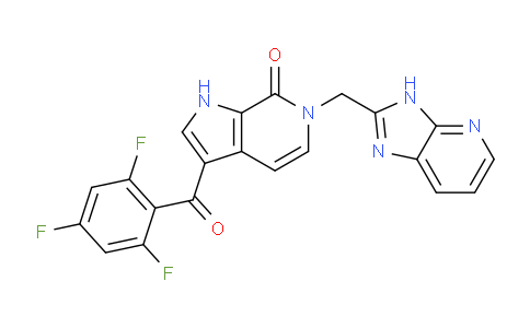 CAS No. 1201596-32-8, 6-(1H-imidazo[4,5-b]pyridin-2-ylmethyl)-3-(2,4,6-trifluorobenzoyl)-1H-pyrrolo[2,3-c]pyridin-7-one