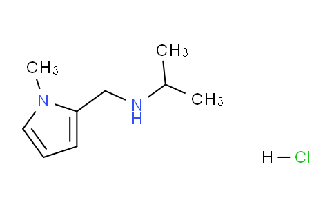 CAS No. 1240568-74-4, [(1-Methyl-1h-pyrrol-2-yl)methyl](propan-2-yl)amine hydrochloride