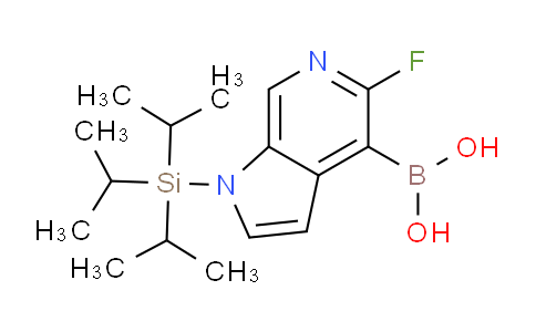 CAS No. 1639977-64-2, (5-Fluoro-1-(triisopropylsilyl)-1H-pyrrolo[2,3-c]pyridin-4-yl)boronic acid