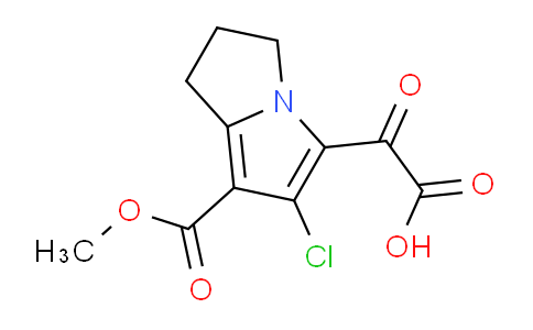 CAS No. 2387920-03-6, 2-(6-Chloro-7-(methoxycarbonyl)-2,3-dihydro-1H-pyrrolizin-5-yl)-2-oxoacetic acid