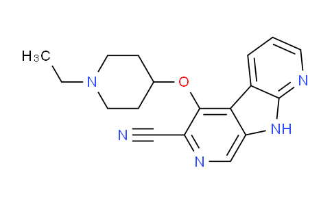 CAS No. 1200129-48-1, 3-(1-ethylpiperidin-4-yl)oxy-5,8,10-triazatricyclo[7.4.0.02,7]trideca-1(9),2,4,6,10,12-hexaene-4-carbonitrile