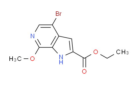 CAS No. 1445993-98-5, Ethyl 4-bromo-7-methoxy-1H-pyrrolo[2,3-c]pyridine-2-carboxylate