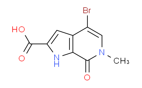 CAS No. 1622303-52-9, 4-Bromo-6-methyl-7-oxo-6,7-dihydro-1H-pyrrolo[2,3-c]pyridine-2-carboxylic acid