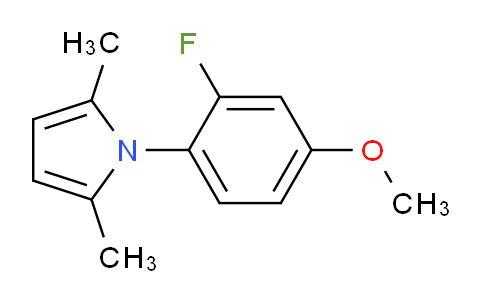 CAS No. 217314-31-3, 1H-Pyrrole, 1-(2-fluoro-4-methoxyphenyl)-2,5-dimethyl-