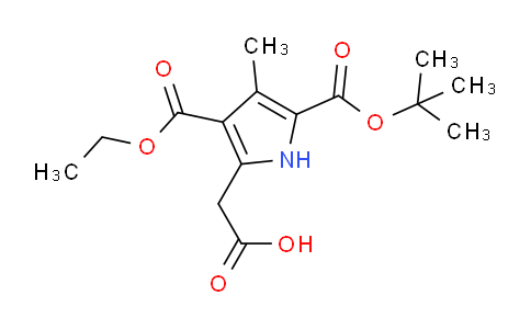 CAS No. 945381-56-6, 5-carboxymethyl-3-methyl-1H-pyrrole-2,4-dicarboxylic acid 2-tert-butyl ester 4-ethyl ester
