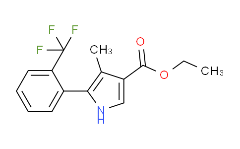 CAS No. 1631030-76-6, 1H-Pyrrole-3-Carboxylic Acid,4-Methyl-5-[2-(Trifluoromethyl)Phenyl]-,Ethyl Ester
