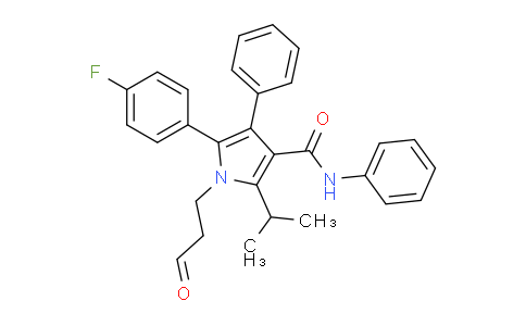 CAS No. 110862-46-9, 5-(4-fluorophenyl)-1-(3-oxopropyl)-N,4-diphenyl-2-propan-2-ylpyrrole-3-carboxamide