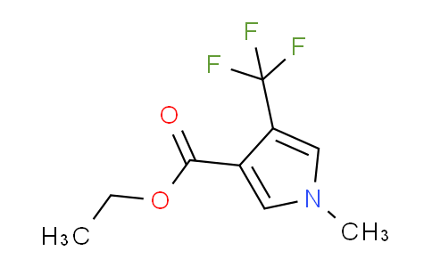 CAS No. 130511-76-1, Ethyl 1-methyl-4-(trifluoromethyl)-1H-pyrrole-3-carboxylate