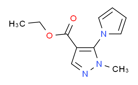 CAS No. 175137-01-6, Ethyl 1-methyl-5-(1H-pyrrol-1-yl)-1H-pyrazole-4-carboxylate
