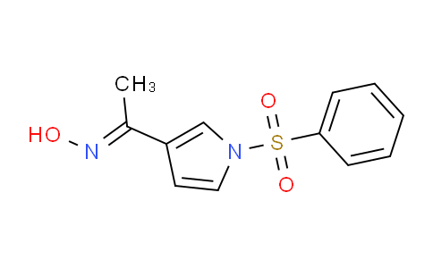 CAS No. 175135-42-9, 1-(1-(Phenylsulfonyl)-1H-pyrrol-3-yl)ethanone oxime