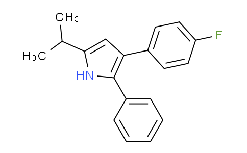 CAS No. 1188264-97-2, 3-(4-Fluorophenyl)-5-isopropyl-2-phenyl-1H-pyrrole