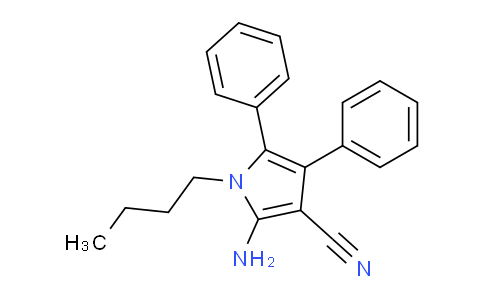 CAS No. 477887-28-8, 2-Amino-1-butyl-4,5-diphenyl-1H-pyrrole-3-carbonitrile