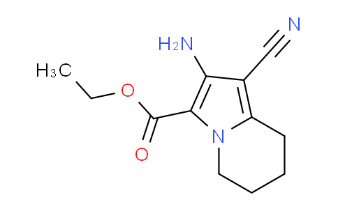 CAS No. 132994-04-8, Ethyl 2-amino-1-cyano-5,6,7,8-tetrahydroindolizine-3-carboxylate