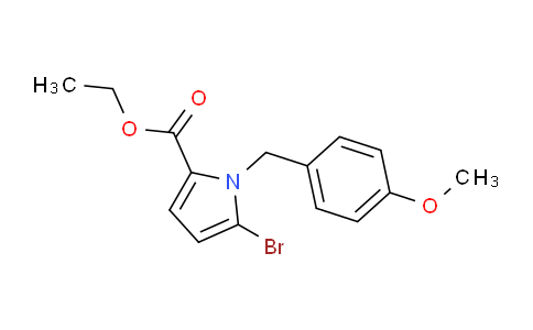 CAS No. 1198805-14-9, Ethyl 5-bromo-1-(4-methoxybenzyl)-1H-pyrrole-2-carboxylate