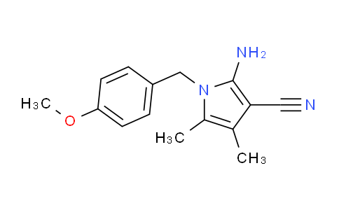 CAS No. 451485-75-9, 2-Amino-1-(4-methoxybenzyl)-4,5-dimethyl-1H-pyrrole-3-carbonitrile