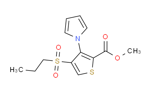 CAS No. 175201-78-2, Methyl 4-(propylsulfonyl)-3-(1H-pyrrol-1-yl)thiophene-2-carboxylate