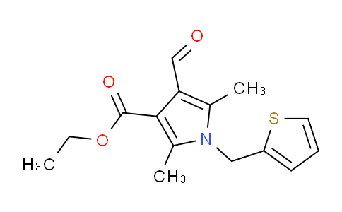 CAS No. 175276-54-7, Ethyl 4-formyl-2,5-dimethyl-1-(thiophen-2-ylmethyl)-1H-pyrrole-3-carboxylate