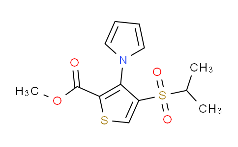 CAS No. 175201-79-3, Methyl 4-(isopropylsulfonyl)-3-(1H-pyrrol-1-yl)thiophene-2-carboxylate