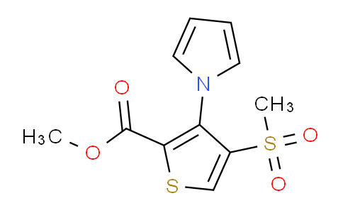 CAS No. 175201-75-9, Methyl 4-(methylsulfonyl)-3-(1H-pyrrol-1-yl)thiophene-2-carboxylate