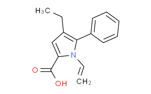 CAS No. 131172-70-8, 4-Ethyl-5-phenyl-1-vinyl-1H-pyrrole-2-carboxylic acid