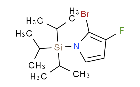 CAS No. 1638767-30-2, 2-bromo-3-fluoro-1-[tris(propan-2-yl)silyl]-1H-pyrrole