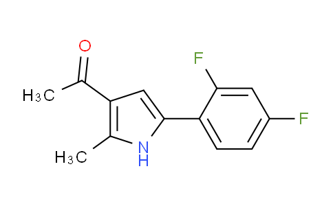CAS No. 1513180-89-6, 1-(5-(2,4-difluorophenyl)-2-methyl-1H-pyrrol-3-yl)ethanone