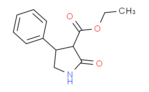 CAS No. 52450-32-5, ethyl 2-oxo-4-phenylpyrrolidine-3-carboxylate