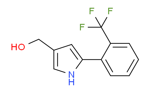 CAS No. 881674-62-0, 5-[2-(Trifluoromethyl)phenyl]-1H-pyrrole-3-methanol