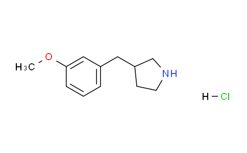 CAS No. 2006277-93-4, 3-(3-Methoxybenzyl)pyrrolidine Hydrochloride