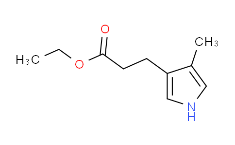 CAS No. 132281-90-4, ethyl 3-(4-methyl-1H-pyrrol-3-yl)propanoate
