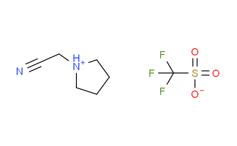 CAS No. 573987-48-1, 1-(cyanomethyl)pyrrolidin-1-ium trifluoromethanesulfonate
