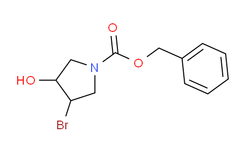 CAS No. 799767-82-1, benzyl 3-bromo-4-hydroxypyrrolidine-1-carboxylate