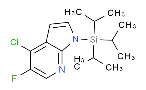 DY718270 | 4-Chloro-5-fluoro-1-(triisopropylsilyl)-1H-pyrrolo[2,3-b]pyridine